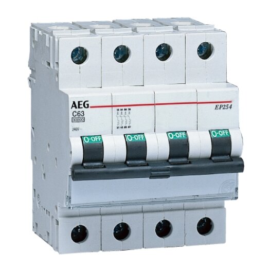 AEG Installatieautomaat C20 3P+N "EP 63 N" (krachtgroep) AEG Installatieautomaat C20 3P+N "EP 63 N" (krachtgroep)
