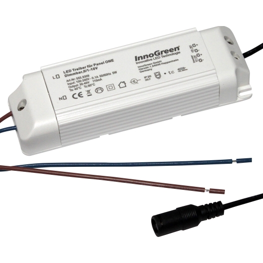 InnoGreen® LED-paneel MOON - driver 5 W 0-10 V dimbaar