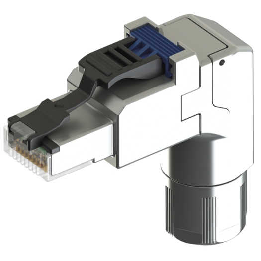 RJ45 stekker Cat. 6A winkel