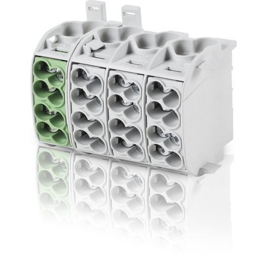 F-tronic hoofdaansluitklem 25 mm² 4-polig grijs/ groen