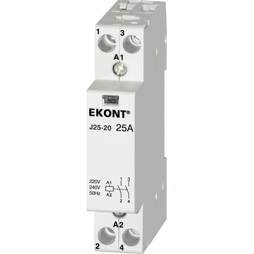 2-polig installatierelais 25 A, 5,5 KW