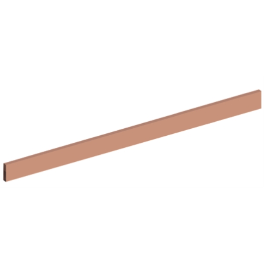 ZX2049 CU rail 12x5mm, L:954mm