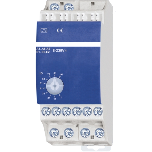 pulscontact-ingangsmodule voor 10 conventionele pulscontacten 10-kanaals pulscontact-ingangsmodule