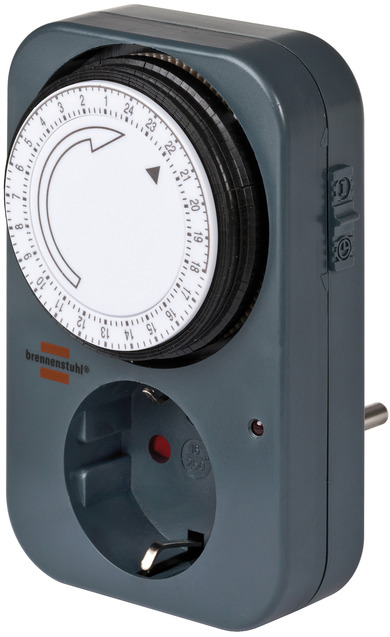 Mechanische timer, antraciet, met LED functieweergave MZ 201