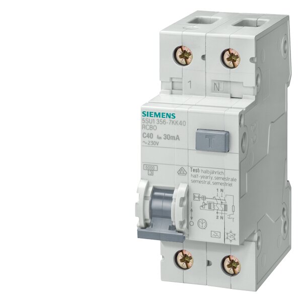Siemens Aardlekautomaat 1P+N type A, B10, 30mA