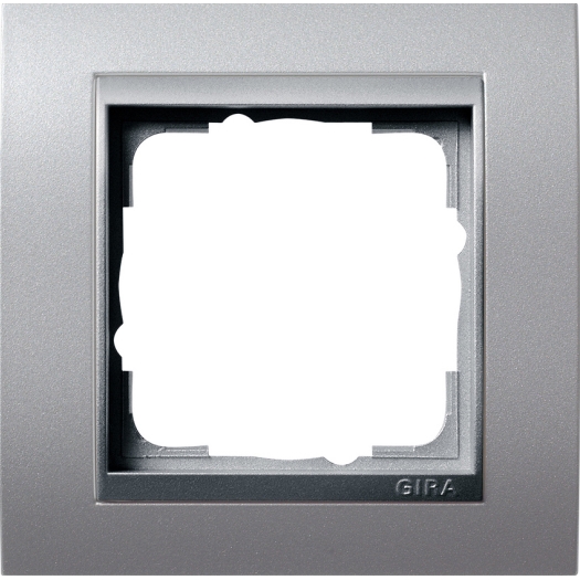 GIRA Event afdekraam 1-voudig aluminium 