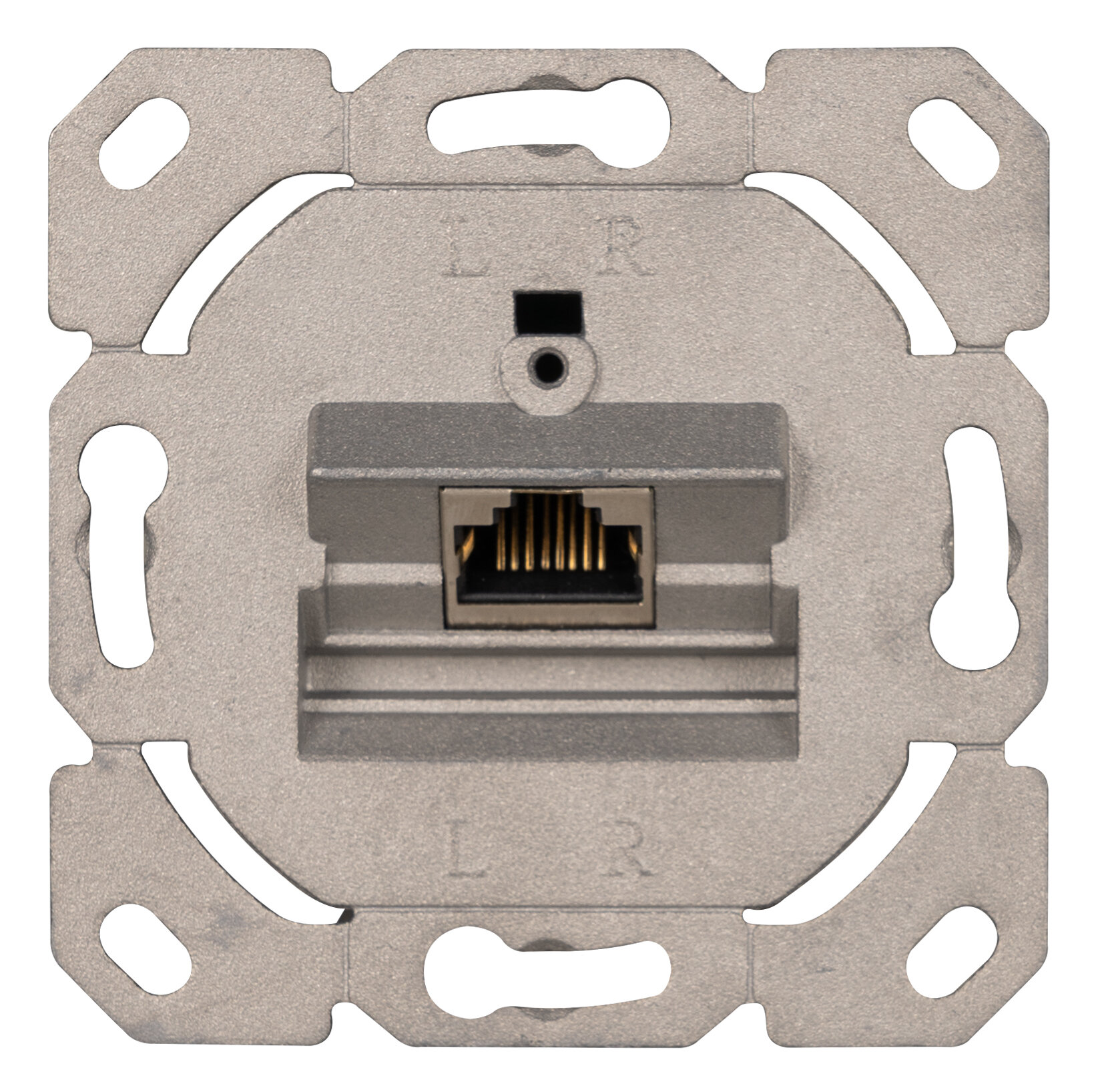 Universele RJ 45 inbouw data contactdoos, 1-voudig, Cat. 6A