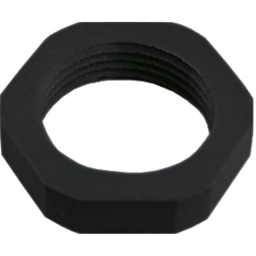Metrische wartelmoer schroefdraad - zwart M 32 x 1,5