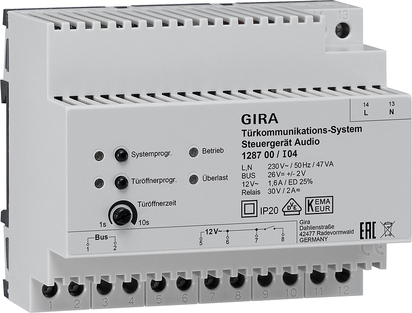 Besturingsapparaat Audio DIN-rail Deurcommunicatie