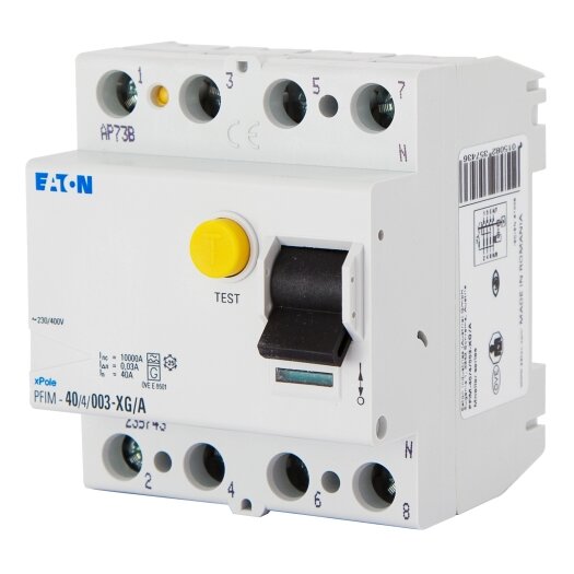EATON Aardlekschakelaar 4-polig type A, 40A, 30mA, "XG-A"