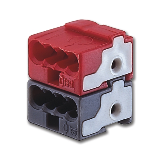 KNX bus-steekklem 4 x 1mm2 rood/zwart