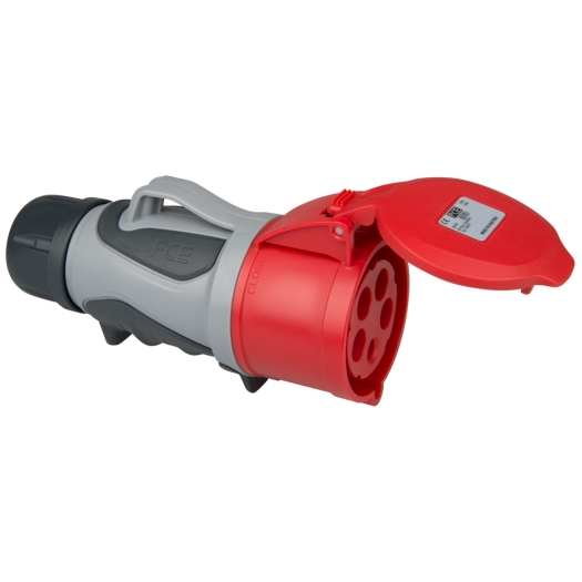 PCE CEE contrastekker GRIP IP 54, 5-polig, 400 V, 6 h 32 A mit Steckklemmen