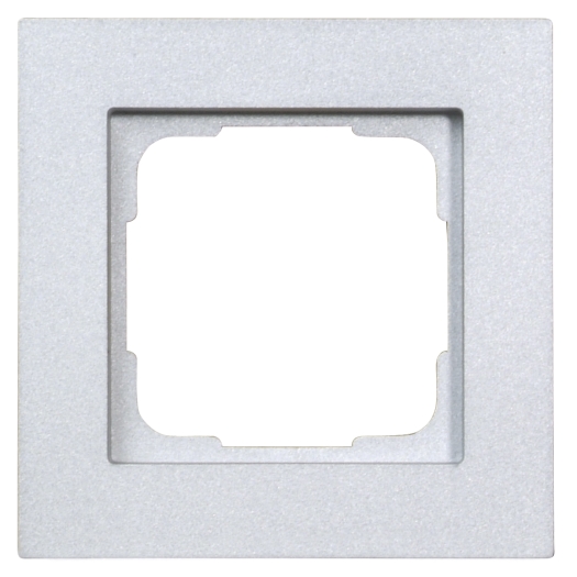 OPUS 55 Fusion afdekraam 1-voudig alu-zilver-zijdeglans