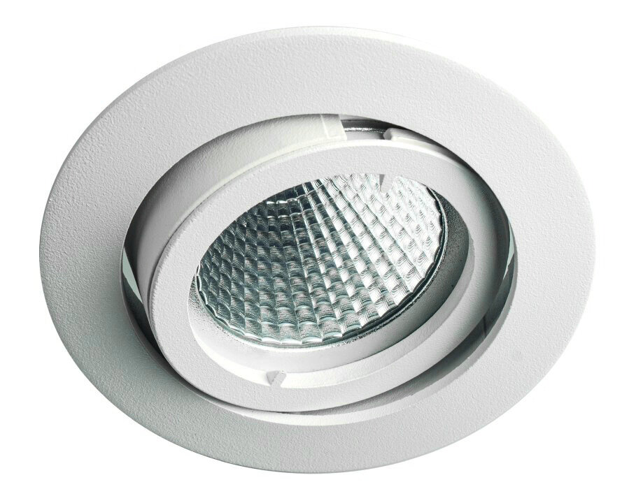 DELUNA® Aluminium-inbouwspot BAJONET kantelbaar wit