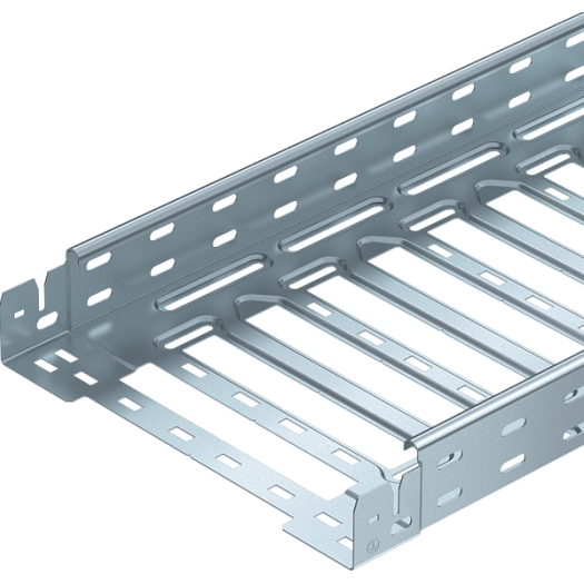 Kabelgoot geperforeerd, 60x100x3050, met snelkoppeling , St, FS