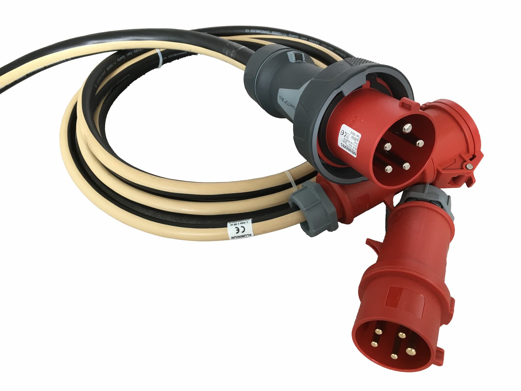 CEE-verlengkabel ALU 32A, 5G6, 400V, 5-polig, 10 meter