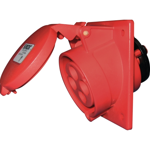 SIROX® CEE-aanbouwdoos IP 44, 4-polig, 400 V, 6 h, schuin 32 A