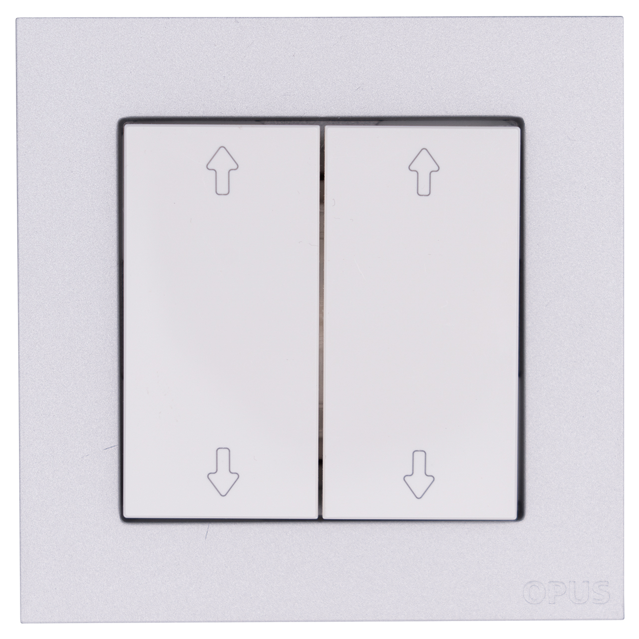 Kubus polarweiß/alu-silber-seidenglanz