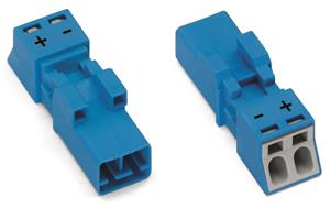 STEKER MALE MINI 2-POL.BL