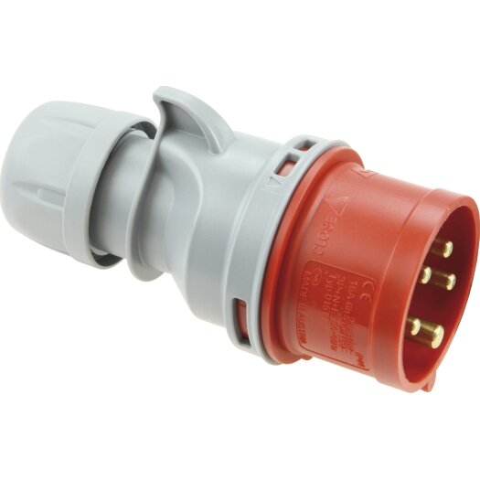 SIROX CEE stekker 32A, 5P, 400V, 6 h,  IP 44, SIROX-KLICK, (5-polig)