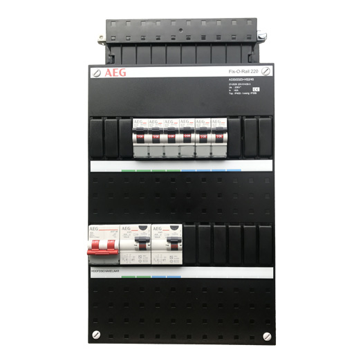 AEG Fix-O-Rail groepenkast 1 fase, 6-groeps + fornuis - A330/2323F+HS2/40