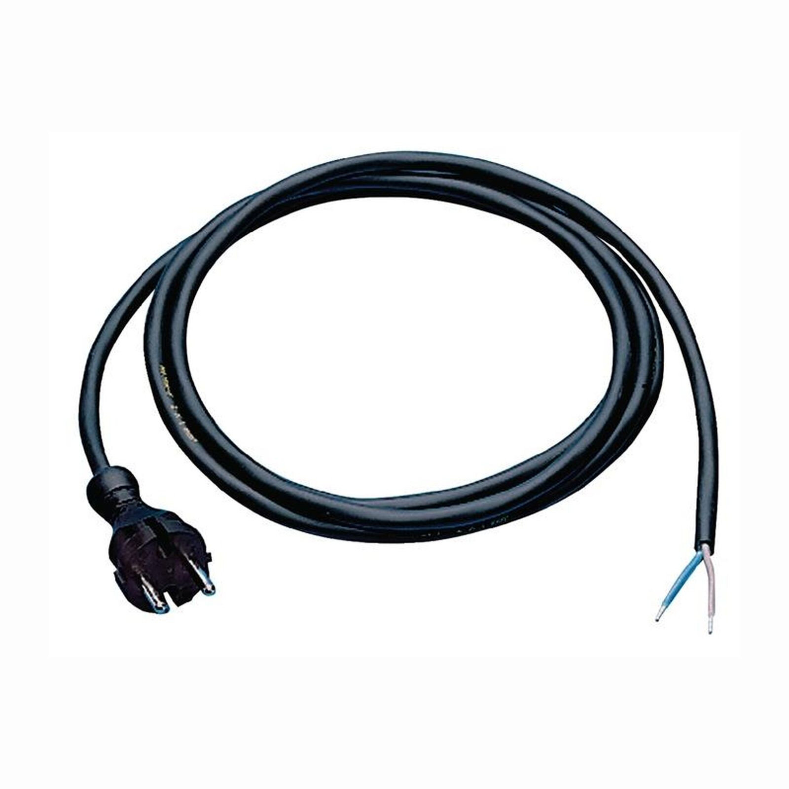 Aansluitsnoer H07RN-F 2 x 1,0 mm² met contourstekker 5 meter