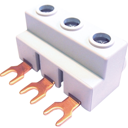 3-fasen-gevorkte voedingsklem 3 x 25 mm² aansluitklemmen