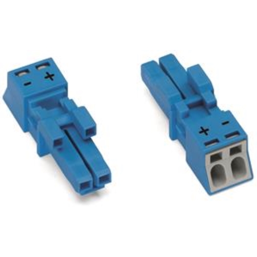 STEKER FEMALE MINI 2-POL.BL
