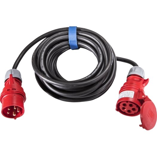 SIROX® CEE-verlengkabel H07RN-F 5G2,5 mm², 16 A, 5-polig, 400 V, 6 h 30 m Zwart nee