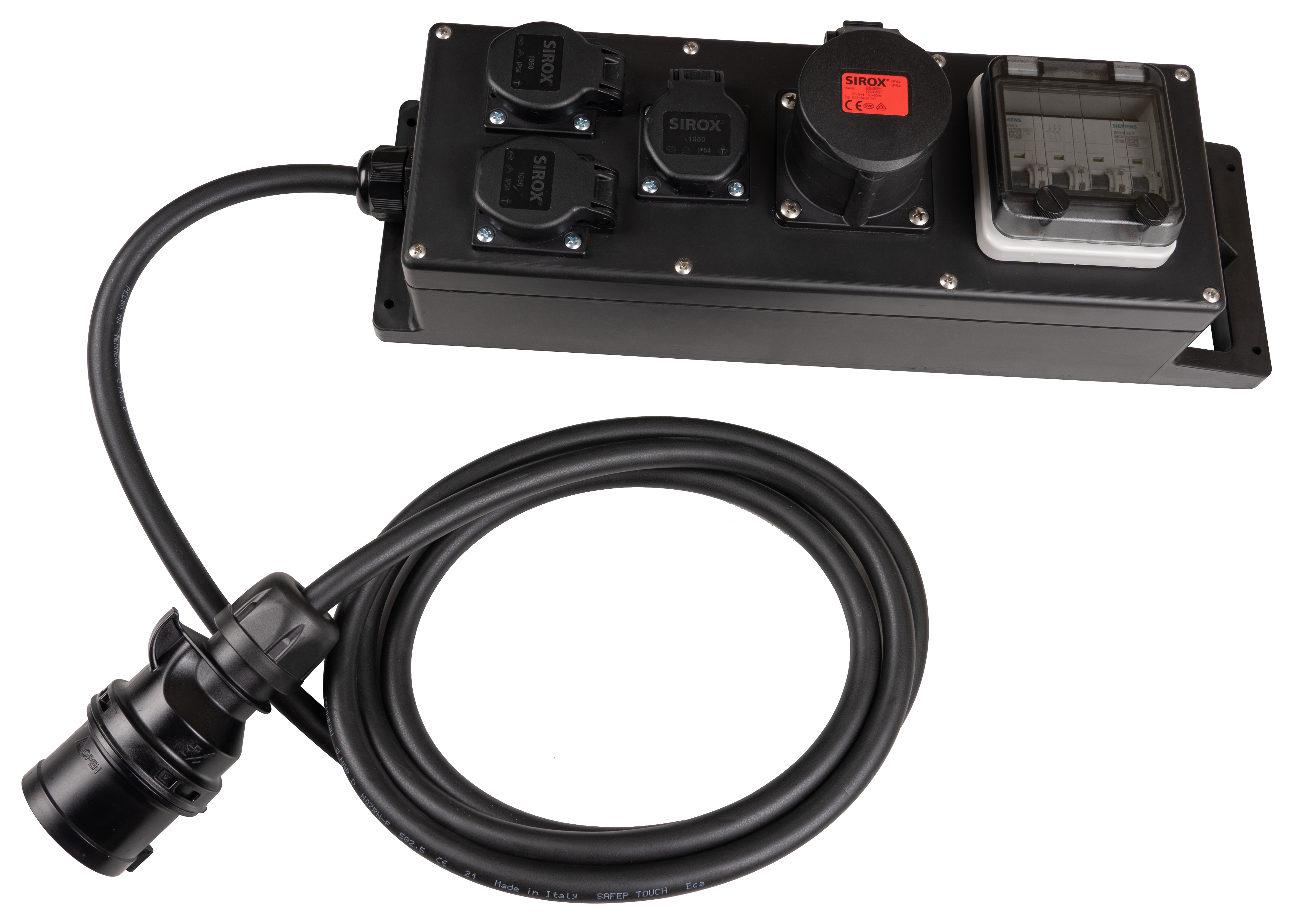 VOTHA® Plug & Music, massief rubber blok, Zul. 16A, met SIEMENS REG