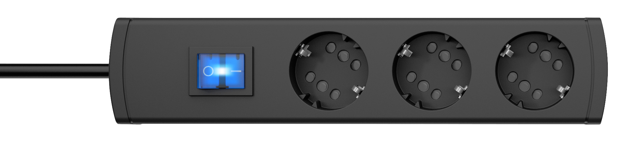 Tafelcontactdoos UNOversal Plus EURO 3-voudig 1,4 m antraciet