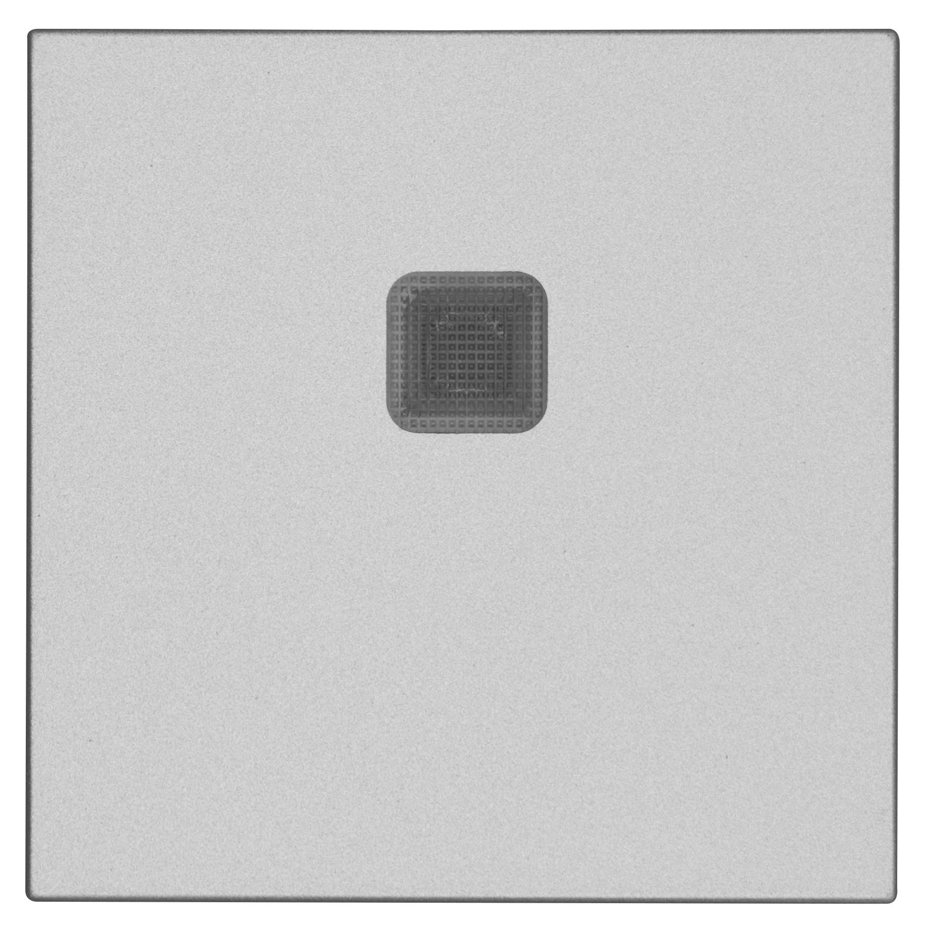 OPUS 55 bedieningselement wisselschakelaar met lens alu-zilver-zijdeglans enkelvoudig (voor OPUS greenNet!)