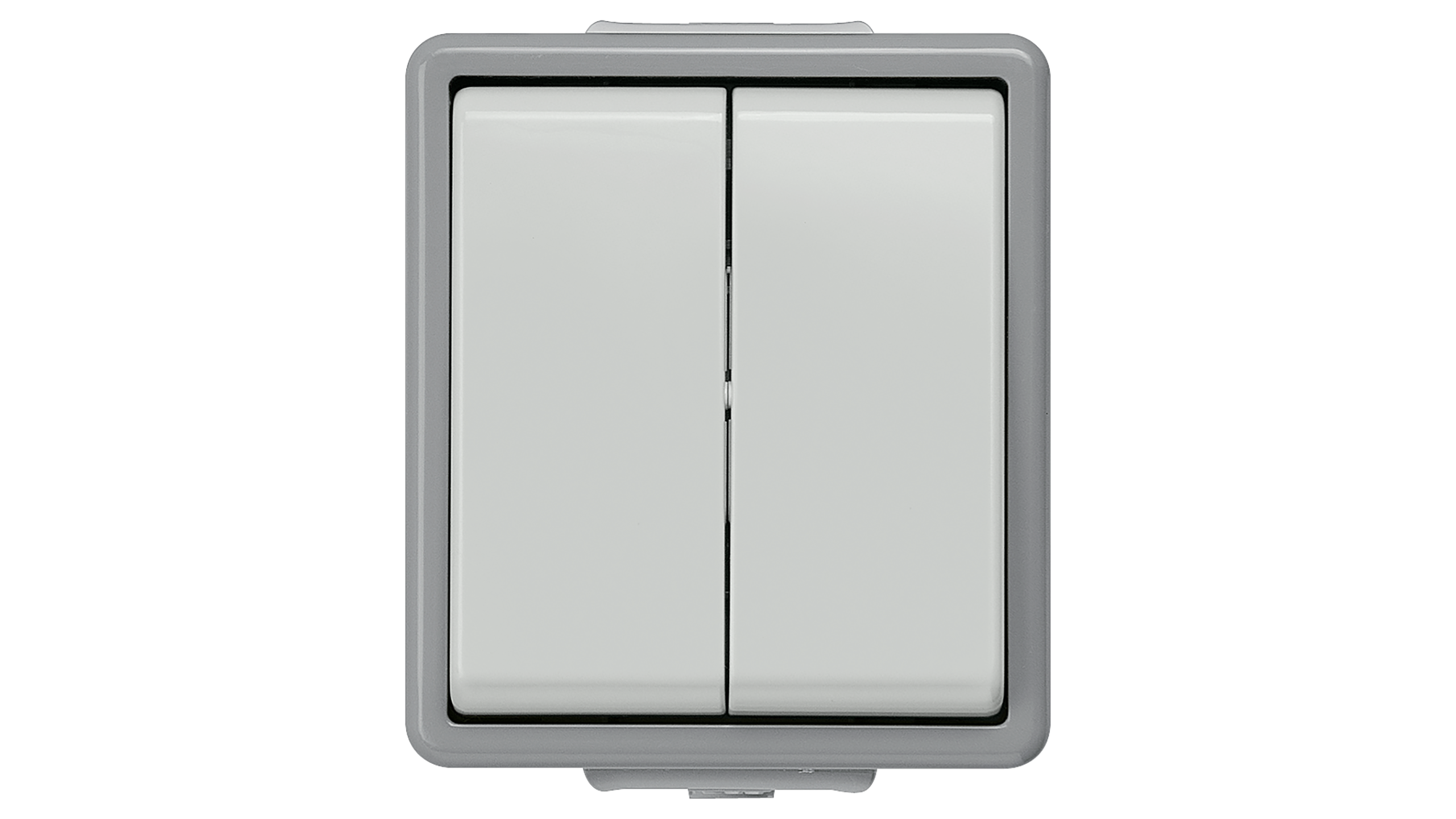 DELTA vlakke IP44 opbouw serieschakelaar