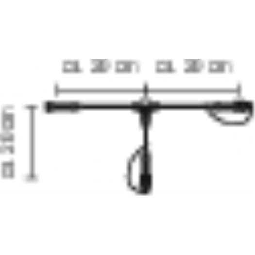 QUICK FIX® verdeler 2-fach, schwarze Leitung