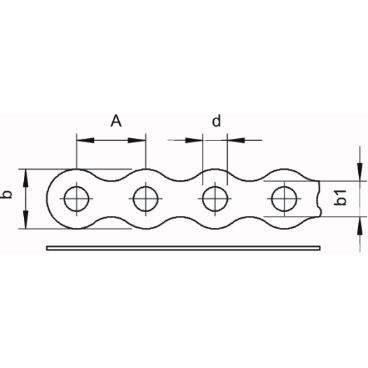 Montagetape geperforeerd, gegolfd 17x1mm, St, FS