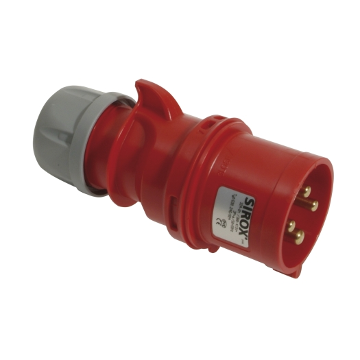 SIROX CEE stekker 32A, 4P, 400 V, 6 h, IP 44 (4-polig)
