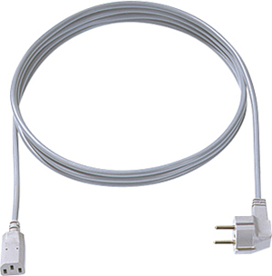 Stroomkabel H05VV-F 3G0,75 2,0m zwart 30/35 C13