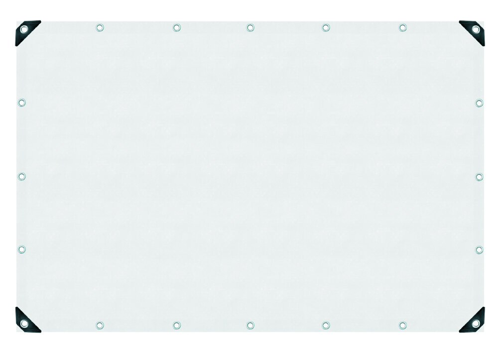Container afdekzeil 140, wit, 8 x 12 meter, scheurvast, weer- en UV-bestendig