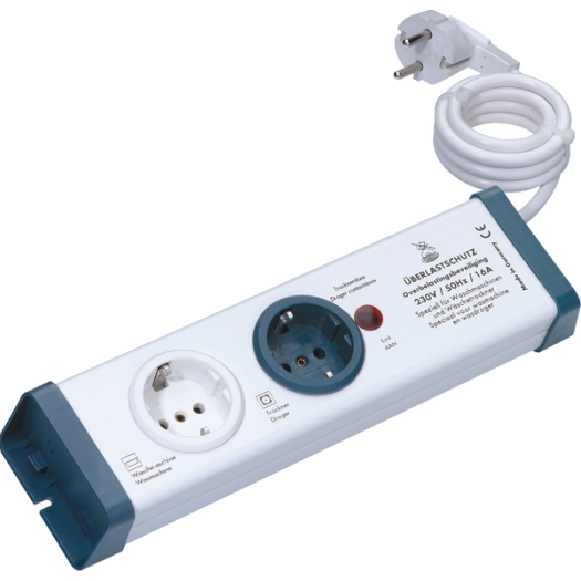Overbelastingsbeveiliging contactdoosstrip 2-voudig serie 8110