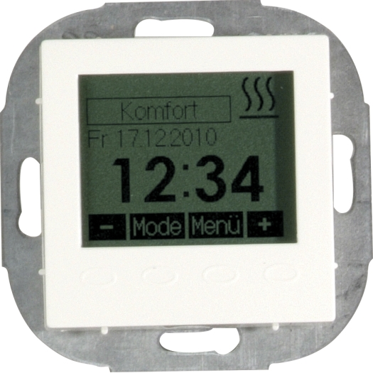 OPUS® 1 elektronische kamertemperatuurregelaar, tijdbestuurd helder wit