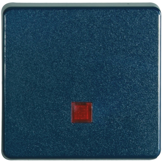 OPUS® AQUA bedieningselementen met rode lens staalblauw