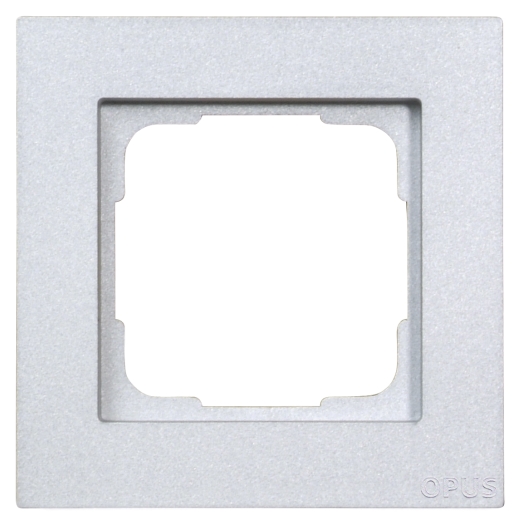 OPUS 55 Kubus afdekraam 1-voudig alu-zilver-zijdeglans