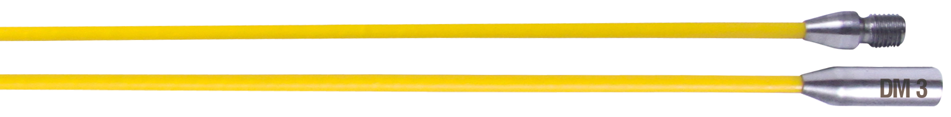Glasvezelstaaf Ø 3 mm Set 2x 0,5 m RTG Ø 6 mm draad