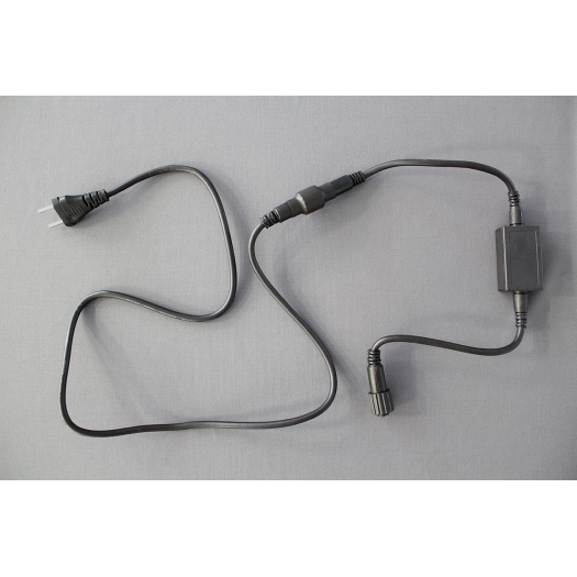 QuickFix LED Hoofdschakelaar CH,1,5m zwarte.kabel