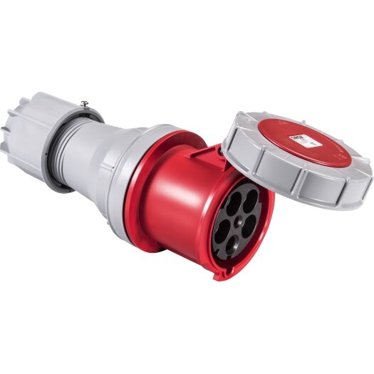 CEE-contrastekker 125 A, 5-polig, 400 V, 6 h, IP 67 met vernikkelde contacten SIROX