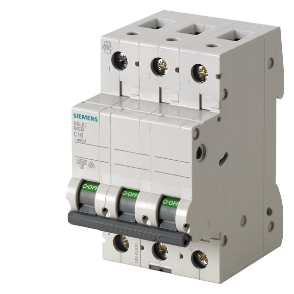Siemens 3-polige kleine automaat "5SL6" B, 20 A