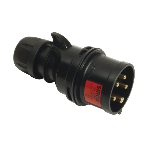 SIROX CEE-stekker 16A, 5P, 400 V, 6 h,  IP 44 (5-polig)