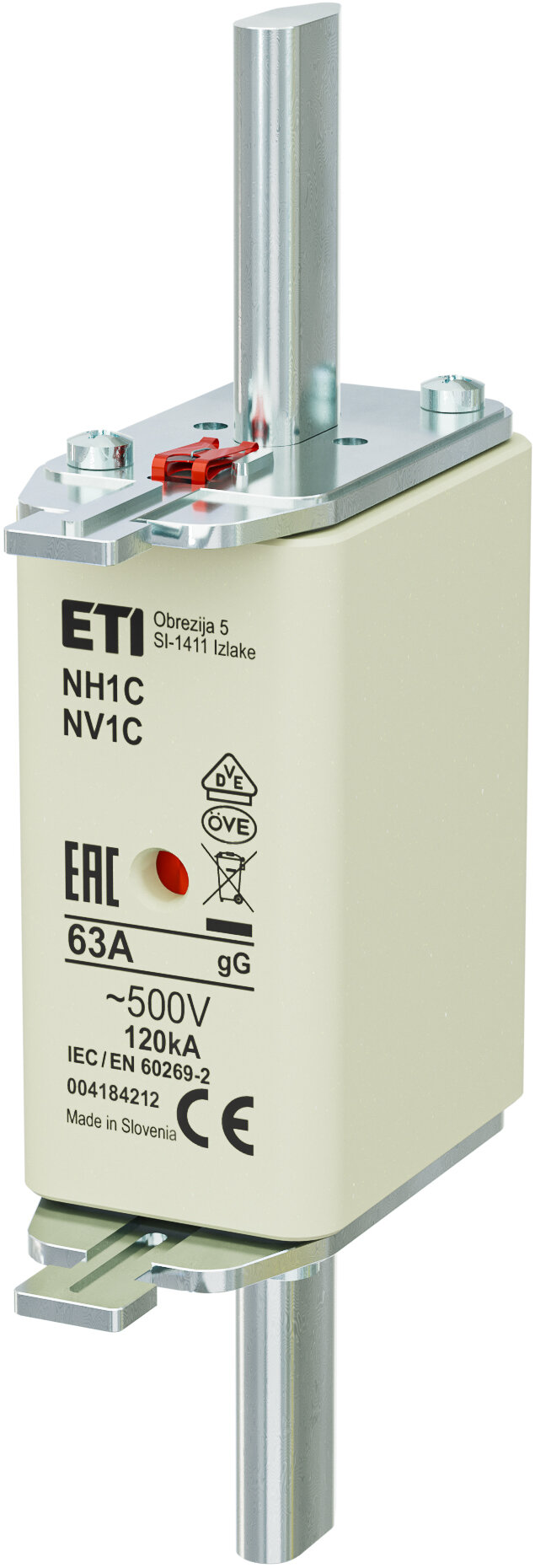 Mespatroon NH1 63A 500V