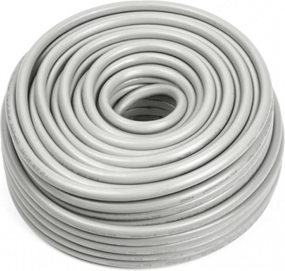 Stroomkabel H05VV-F 4G1,5 mm2 VMVL-kabel wit, rol van 100 meter (Airco kabel)