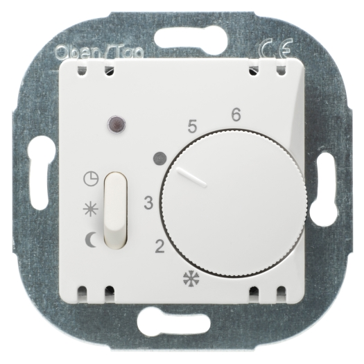 OPUS® 1 thermostaat, verbreekcontact, met handschakelaar, verlaging /AAN/UIT alpinewit